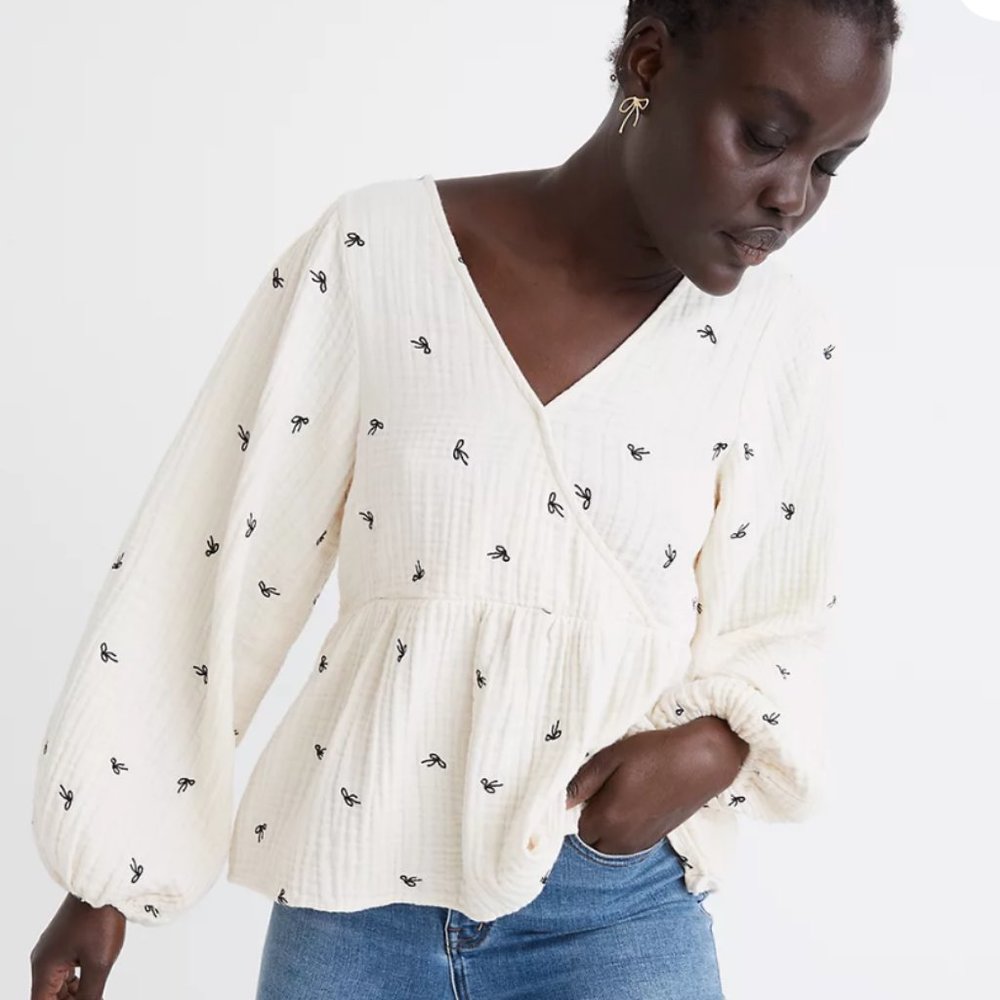Madewell Bow Blouse